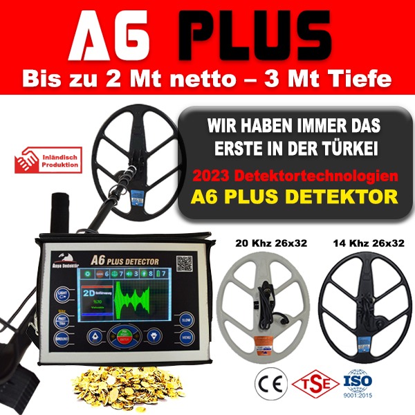 A6 PLUS Gold und Schatz Detektor