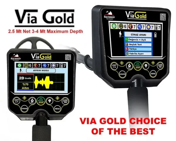 Via Gold Deep Treasure Gold Metal Detector, Treasure Gold Detector With Screen, High Quality Cheap Metal Detector, Deep Gold Detector