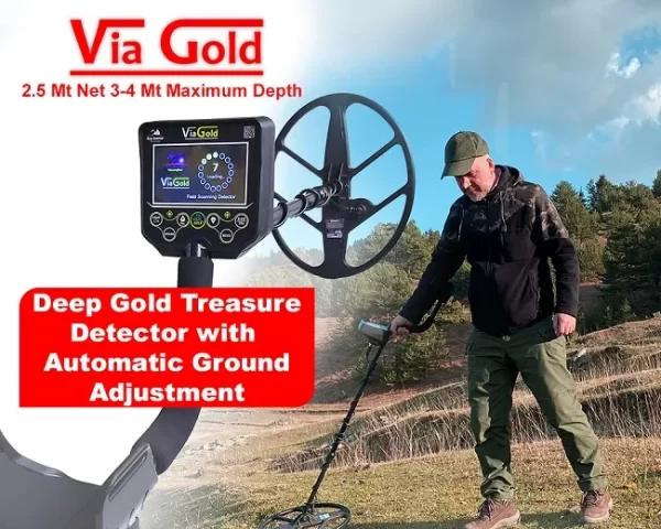 Via Gold Deep Treasure Gold Metal Detector, Treasure Gold Detector With Screen, High Quality Cheap Metal Detector Deep Gold Detector