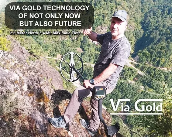 Via Gold Deep Treasure Gold Metal Detector, Treasure Gold Detector With Screen, High Quality Cheap Metal Detector Via Gold Detector