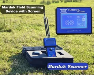 gold and metal detector area scanning device, gold hunter area scanning detector, treasure finder detector marduk