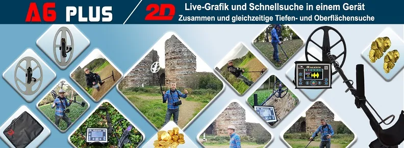 A6 PLUS Gold und Schatz Detektor