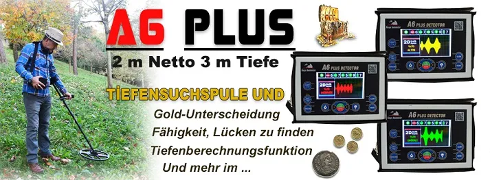 A6 PLUS Gold und Schatz Detektor