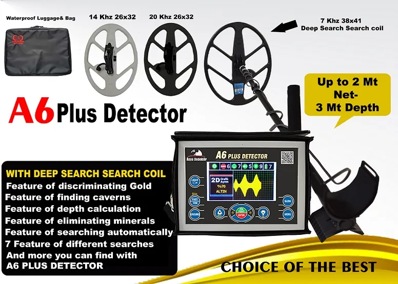 a6 plus gold detector, gold search detector, metal detector, mine detector, coin detector, treasure detector a6 plus saint detector, asia detector, gold