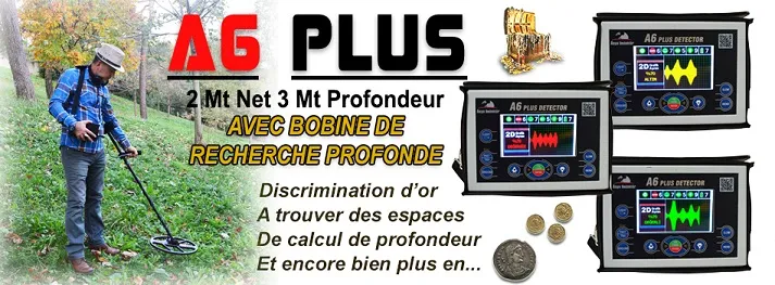 A6 PLUS Détecteur d’or et de trésors