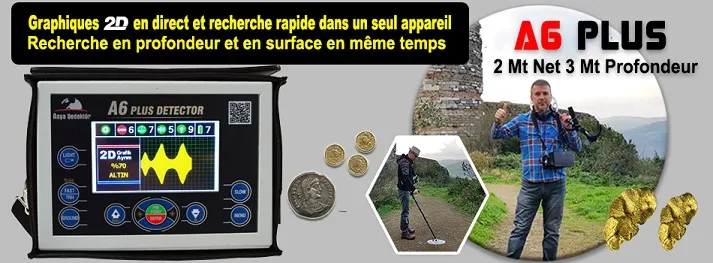 A6 PLUS Détecteur d’or et de trésors