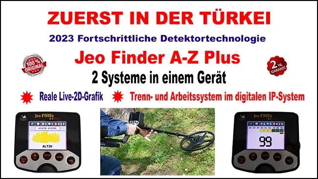 JeoFinder A-Z Plus Deep Gold Metall Detektor