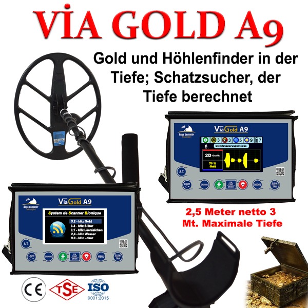 Via Gold A9 Goldmetall Detektor