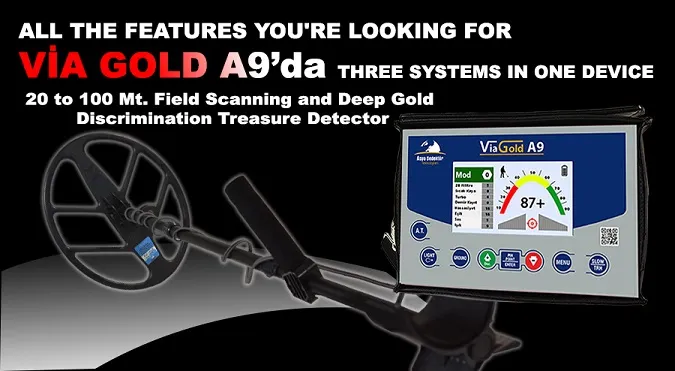 Viagold A9 Gold Metal Detector, Via Gold A9 Gold Finder Detector, Gold Treasure Metal Finder Detector, Quality gold metal detector, Aziz Detector