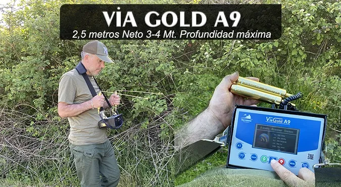 Via Gold A9 Detector de Metales de Oro