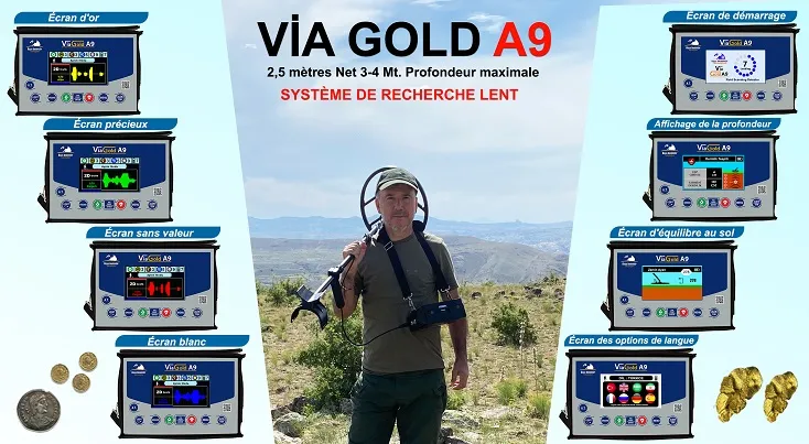 Via Gold A9 Or Détecteur de Métaux