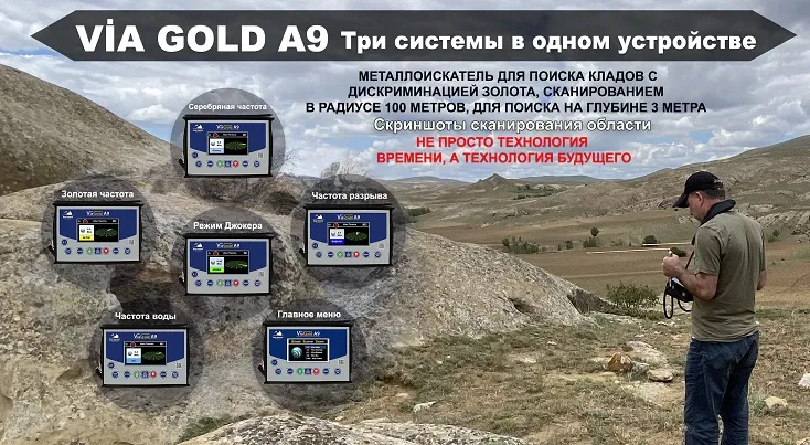 Via Gold A9 Металлоискатель золота