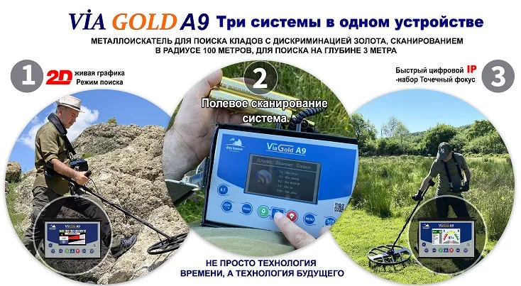 Via Gold A9 Металлоискатель золота