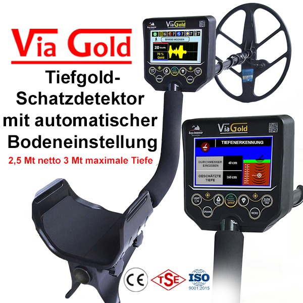 Via Gold Deep Treasure Goldmetall Detektor