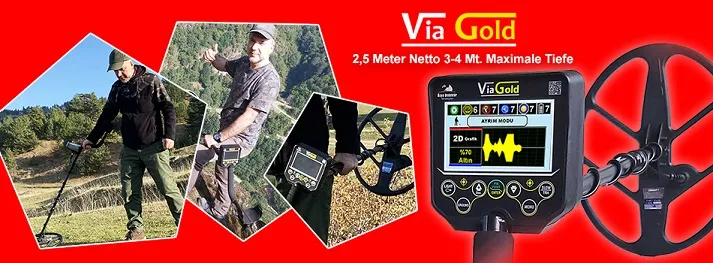 Via Gold Deep Treasure Goldmetall Detektor
