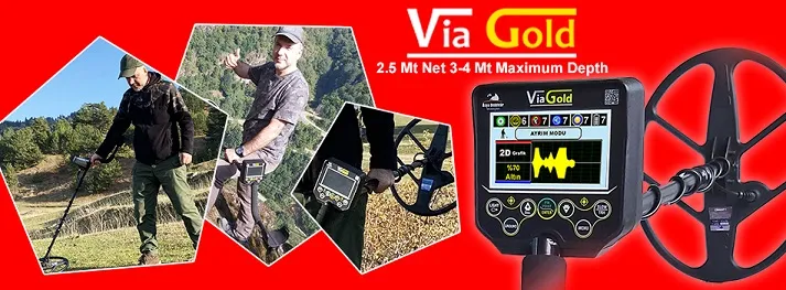 High Quality Cheap Metal Detector, Via Gold Deep Treasure Gold Metal Detector, Treasure Gold Detector with Screen Detectors