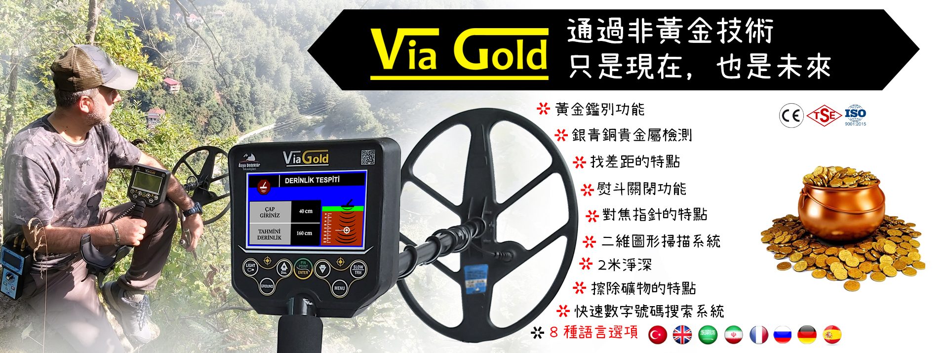 Via Gold 黄金金属探测器