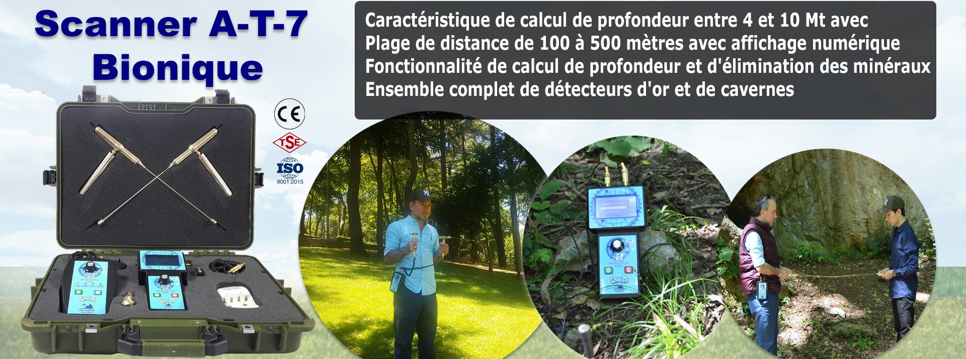 Bionic A-T-7 Pro Dispositif de Détection à Balayage de Champ